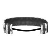 白黒パイナップル果実パターンヘッドバンド アスレチックヘッドバンド (裏面)