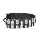 白黒パイナップル果実パターンヘッドバンド アスレチックヘッドバンド (左)
