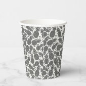 白黒パイナップル 紙コップ (右)