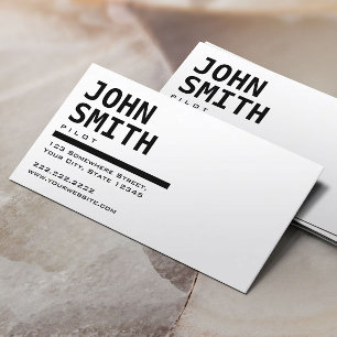 白黒パイロット/アビエータ名刺 名刺