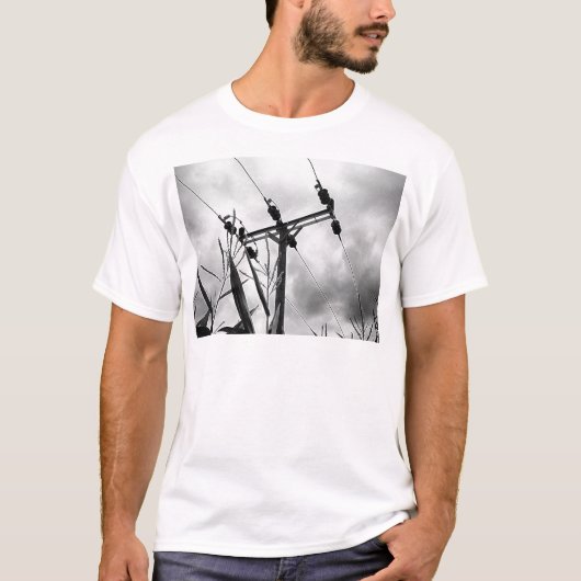 白黒パイロン Tシャツ (正面)