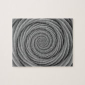 白黒パズルのコイル状ケーブル ジグソーパズル (横)