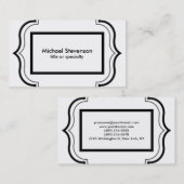 白黒パタクラシカルーン 名刺 (正面/裏面)