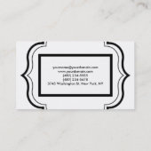 白黒パタクラシカルーン 名刺 (裏面)