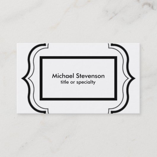 白黒パタクラシカルーン 名刺 (正面)