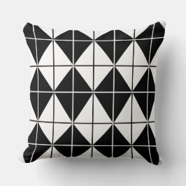 白黒パターアーガイルン クッション