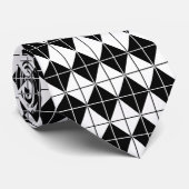 白黒パターアーガイルン ネクタイ (ロール)