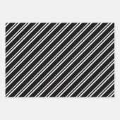 白黒パターエレガントン ラッピングペーパーシート (正面3)