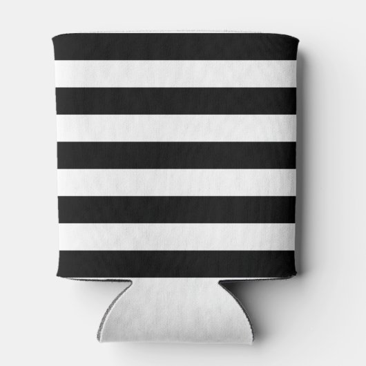 白黒パターストライプのン名前を追加 缶クーラー (裏面)