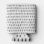 白黒パターストライプのン:手書き 缶クーラー (裏面)