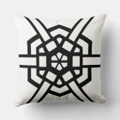 白黒パターモダンン クッション (裏面)