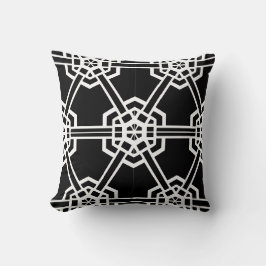 白黒パターモダンン クッション
