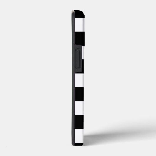 白黒パターンストライプの名前をカスタムする Case-Mate iPhoneケース (裏面 / 右)