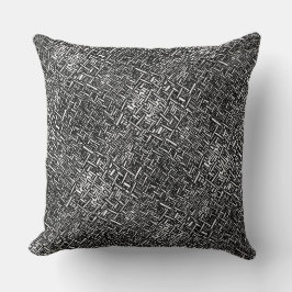 白黒パターンドードル クッション