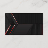 白黒パターンモダンプロフェッショナル 名刺 (裏面)