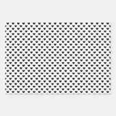 白黒パターンモノグラム4 ラッピングペーパーシート (正面)