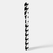 白黒パターン千鳥格子のモノグラム Case-Mate iPhoneケース (裏面 / 左)