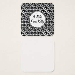 白黒パターン設計のメッセージノート2