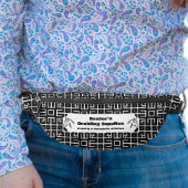 白黒パターン馬ショーマネ尾の編組 ファニーパック