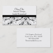 白黒パターン（の模様が）あるな名刺 名刺 (正面/裏面)