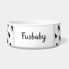 白黒パターン(の模様が)ある ボウル