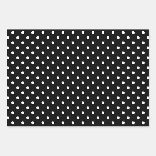 白黒パターン（の模様が）ある ラッピングペーパーシート (正面3)