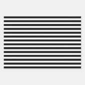 白黒パターン（の模様が）ある ラッピングペーパーシート (正面2)