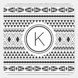 白黒パターン スクエアシール