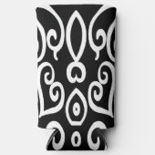 白黒パターン スリム缶クーラー (正面)