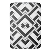 白黒パターン バスマット (正面縦)