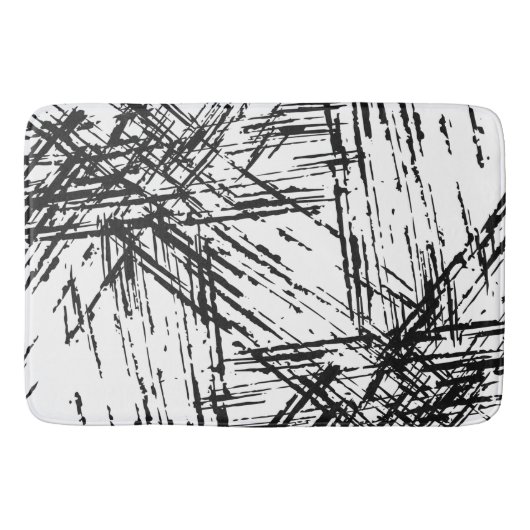 白黒パターン バスマット (正面)