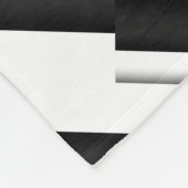 白黒パターン フリースブランケット (角)