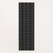 白黒パターン ヨガマット (正面)