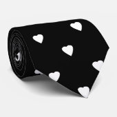 白黒パターン-中心 ネクタイ (ロール)