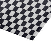 白黒パター市松模様にン カッティングボード (角)