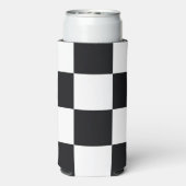 白黒パター市松模様にン スリム缶クーラー (Seltzer裏面)
