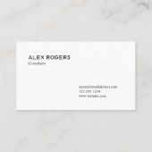 白黒パター市松模様にン、モノグカスタムラム 名刺 (裏面)