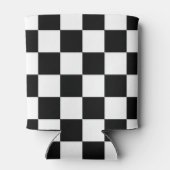 白黒パター市松模様にン 缶クーラー (裏面)