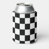 白黒パター市松模様にン 缶クーラー (缶裏面)