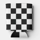 白黒パター市松模様にン 缶クーラー (裏面)