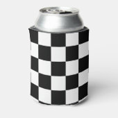 白黒パター市松模様にン 缶クーラー (缶裏面)