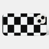 白黒パター市松模様にン iPhoneケース (裏面横)