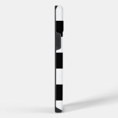 白黒パター市松模様にン iPhoneケース (右側面)