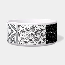 白黒パッチワーク ボウル