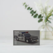 白黒パトカー 名刺 (スタンド正面)
