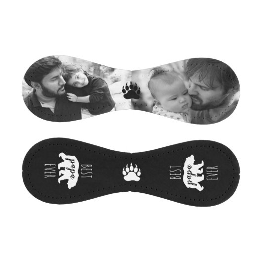 白黒パパベアの父の日のカスタム 野球ボール (パネル)