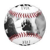 白黒パパベアの父の日のカスタム 野球ボール (正面)