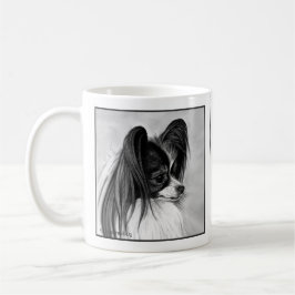 白黒パピロンスケッチバイグレンダハーラン コーヒーマグカップ