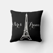 白黒パリエッフェルタワーニース クッション (裏面)