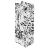 白黒パリエッフェルトワール ワインギフトバッグ (正面アングル)